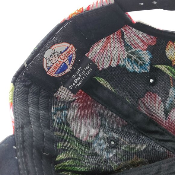 Bubba Gump Shrimp Company Hawaiian Floral Tropical Snapback Hat Embroidered - Picture 12 of 12